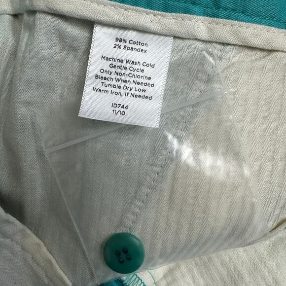 Talbots Bermuda Shorts Women’s Size 6 Aqua Blue Cotton Stretch Classic Fit NWT - Picture 8 of 8